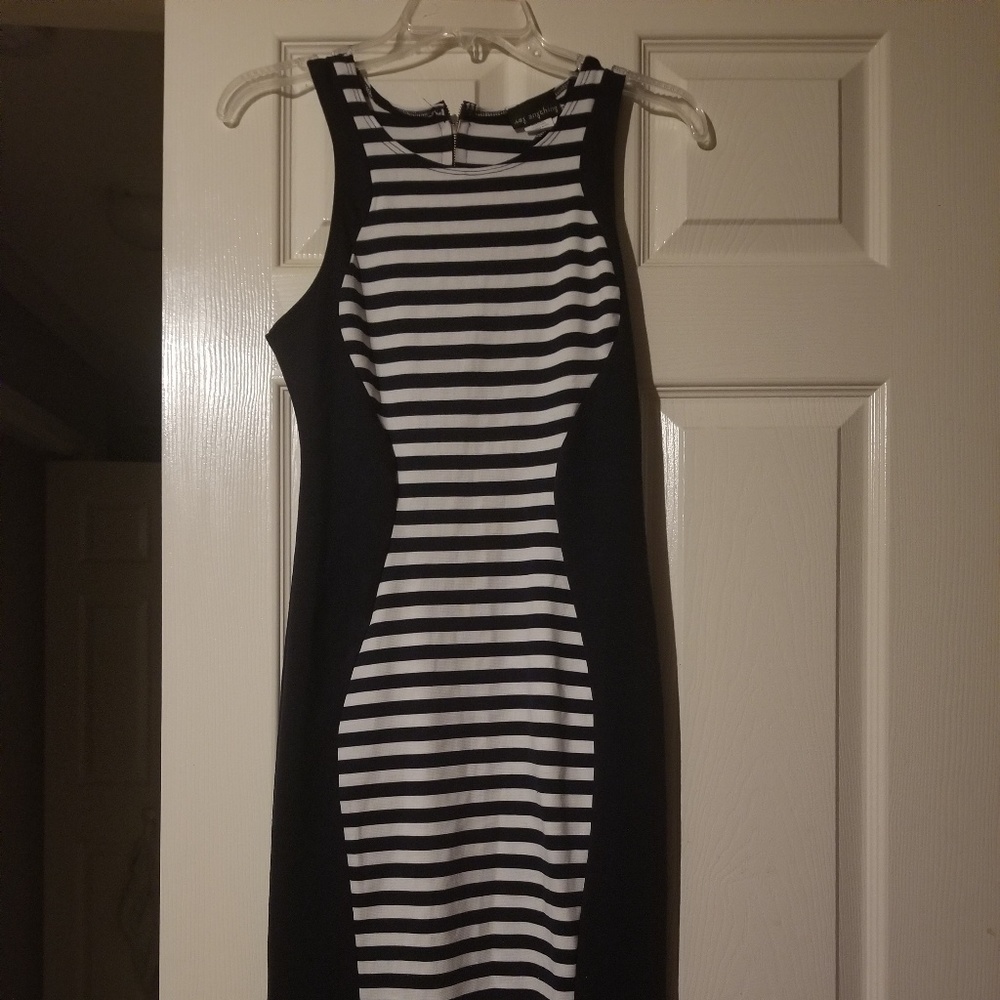 Navy Striped Dress
